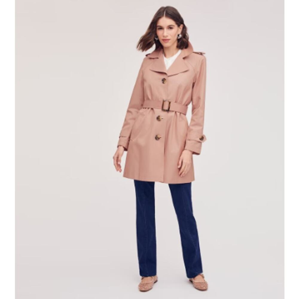 Sam Elderman Single Breasted Trench Coat‎ Size Large New with Tags